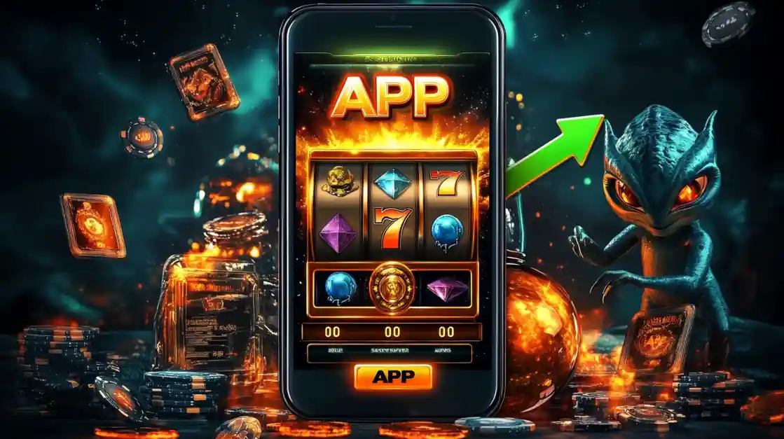 A slot-style game shown inside the jita777 mobile app, highlighting a fun gaming experience.